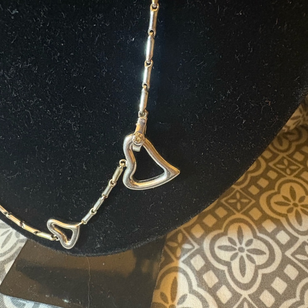 Elegant CHIMENTO 18k White Gold Heart Necklace - Picture 3 of 13